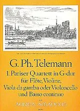 Georg Philipp Telemann Notenblätter Pariser Quartett G-Dur Nr.1 für