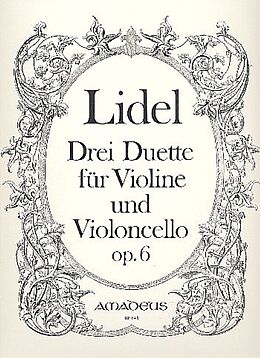 Andreas Lidel Notenblätter 3 Duette op.6