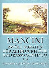 Francesco Mancini Notenblätter 12 Sonaten Band 1 (Nr.1-3)