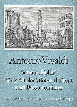 Antonio Vivaldi Notenblätter Sonata Follia
