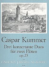 Kaspar Kummer Notenblätter 3 konzertante Duos op.25
