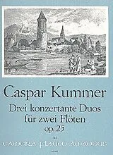 Kaspar Kummer Notenblätter 3 konzertante Duos op.25