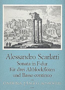 Alessandro Scarlatti Notenblätter Sonate F-Dur