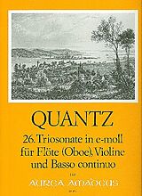 Johann Joachim Quantz Notenblätter Sonata e-Moll für