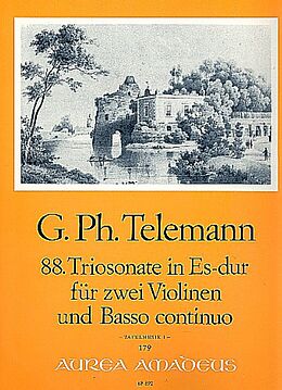 Georg Philipp Telemann Notenblätter Triosonate Es-Dur Nr.88 für