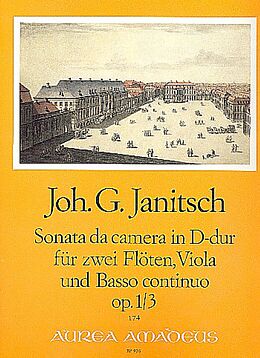 Johann Gottlieb Janitsch Notenblätter Sonata da camera D-Dur op.1,3
