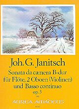 Johann Gottlieb Janitsch Notenblätter Sonate B-Dur op.3