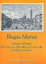 Biagio Marini Notenblätter Sonate e Danze Band 1