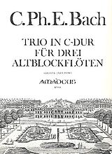 Carl Philipp Emanuel Bach Notenblätter Trio C-Dur