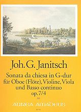 Johann Gottlieb Janitsch Notenblätter Sonata da chiesa G-Dur Op.7,4 für