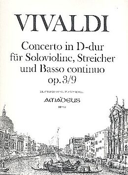 Antonio Vivaldi Notenblätter Concerto D-Dur op.3,9