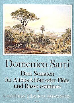 Domenico Natale Sarri Notenblätter 3 Sonaten