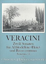 Francesco Maria Veracini Notenblätter 12 Sonaten Band (Nr.1-3)