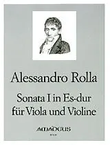 Alessandro Rolla Notenblätter Sonata Es-Dur Nr.1 für