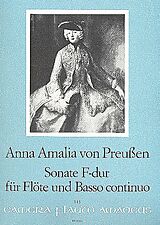 Prinzessin von Preussen Anna Amalie Notenblätter Sonate F-Dur für flöte und BC