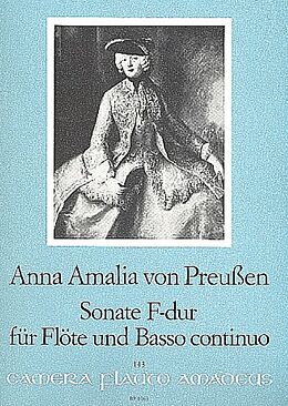 Prinzessin von Preussen Anna Amalie Notenblätter Sonate F-Dur für flöte und BC