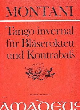 Pietro Montani Notenblätter Tango invernal für 2 Oboen, 2 Klarinetten