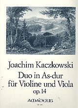 Joachim Kaczkowski Notenblätter Duo As-Dur op.14 für Violine und Viola