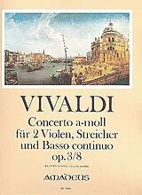 Antonio Vivaldi Notenblätter Concerto a-Moll op.3,8