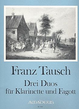 Franz Wilhelm Tausch Notenblätter 3 Duos op.21 für Klarinette und