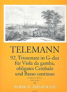 Georg Philipp Telemann Notenblätter Triosonate G-Dur Nr.92 für