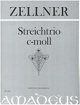 Julius Zellner Notenblätter Streichtrio c-Moll op.36