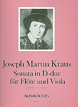 Joseph Martin Kraus Notenblätter Sonate D-Dur für Flöte und Viola