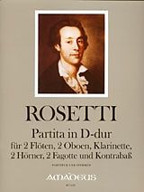 Antonio (Franz Anton Rössler) Rosetti Notenblätter Partita D-Dur RWV B5 für 2 Flöten