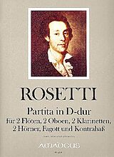 Antonio (Franz Anton Rössler) Rosetti Notenblätter Partita D-Dur für 2 Flöten, 2 Oboen