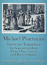 Michael Praetorius Notenblätter Tänze aus Terpsichore