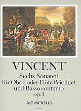Thomas Vincent Notenblätter 6 Sonaten op.1