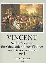 Thomas Vincent Notenblätter 6 Sonaten op.1