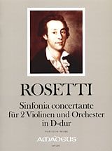 Antonio (Franz Anton Rössler) Rosetti Notenblätter Sinfonia concertante D-Dur für 2 Violinen