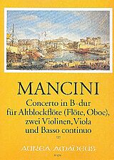 Francesco Mancini Notenblätter Konzert B-Dur Nr.10