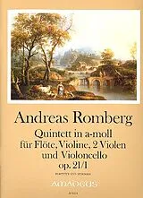 Bernhard Heinrich Romberg Notenblätter Quintett a-Moll op.21,1 für Flöte