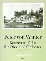 Peter von Winter Notenblätter Konzert F-Dur für Oboe