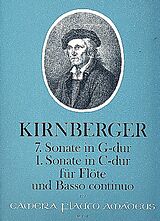 Johann Philipp Kirnberger Notenblätter Sonate G-Dur Nr.7 und Sonate C-Dur Nr.1