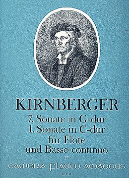 Johann Philipp Kirnberger Notenblätter Sonate G-Dur Nr.7 und Sonate C-Dur Nr.1