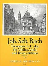 Johann Sebastian Bach Notenblätter Triosonate C-Dur BWV529