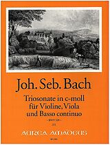 Johann Sebastian Bach Notenblätter Triosonate c-Moll BWV528