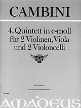 Giuseppe Maria Gioaccino Cambini Notenblätter Quintett c-Moll Nr.4