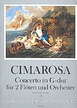 Domenico Cimarosa Notenblätter Konzert G-Dur für 2 Flöten und