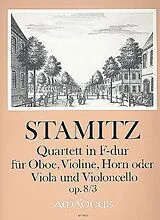 Karl Philipp Stamitz Notenblätter Sonate F-Dur op.8,3 für Oboe, Violine