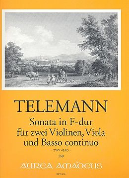 Georg Philipp Telemann Notenblätter Sonate F-Dur TWV43-F3