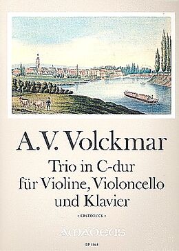 Wilhelm Adam Valentin Volckmar Notenblätter Trio C-Dur für Violine, Violoncello und Klavier