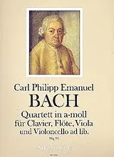 Carl Philipp Emanuel Bach Notenblätter Quartett a-Moll Wq93