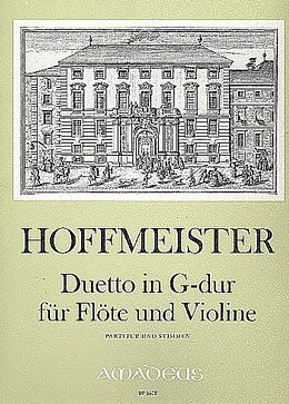 Franz Anton Hoffmeister Notenblätter Duett G-Dur