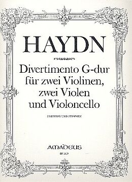 Franz Joseph Haydn Notenblätter Divertimento G-Dur Hob.II/2