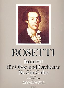 Antonio (Franz Anton Rössler) Rosetti Notenblätter Konzert C-Dur Nr.5 RWVC29
