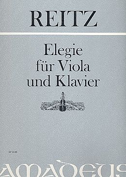 Heiner Reitz Notenblätter Elegie für Viola und Klavier